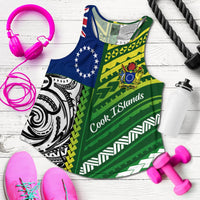 Cook Islands Unique Women Racerback Tank Polynesia Pattern LT13 - Wonder Print Shop