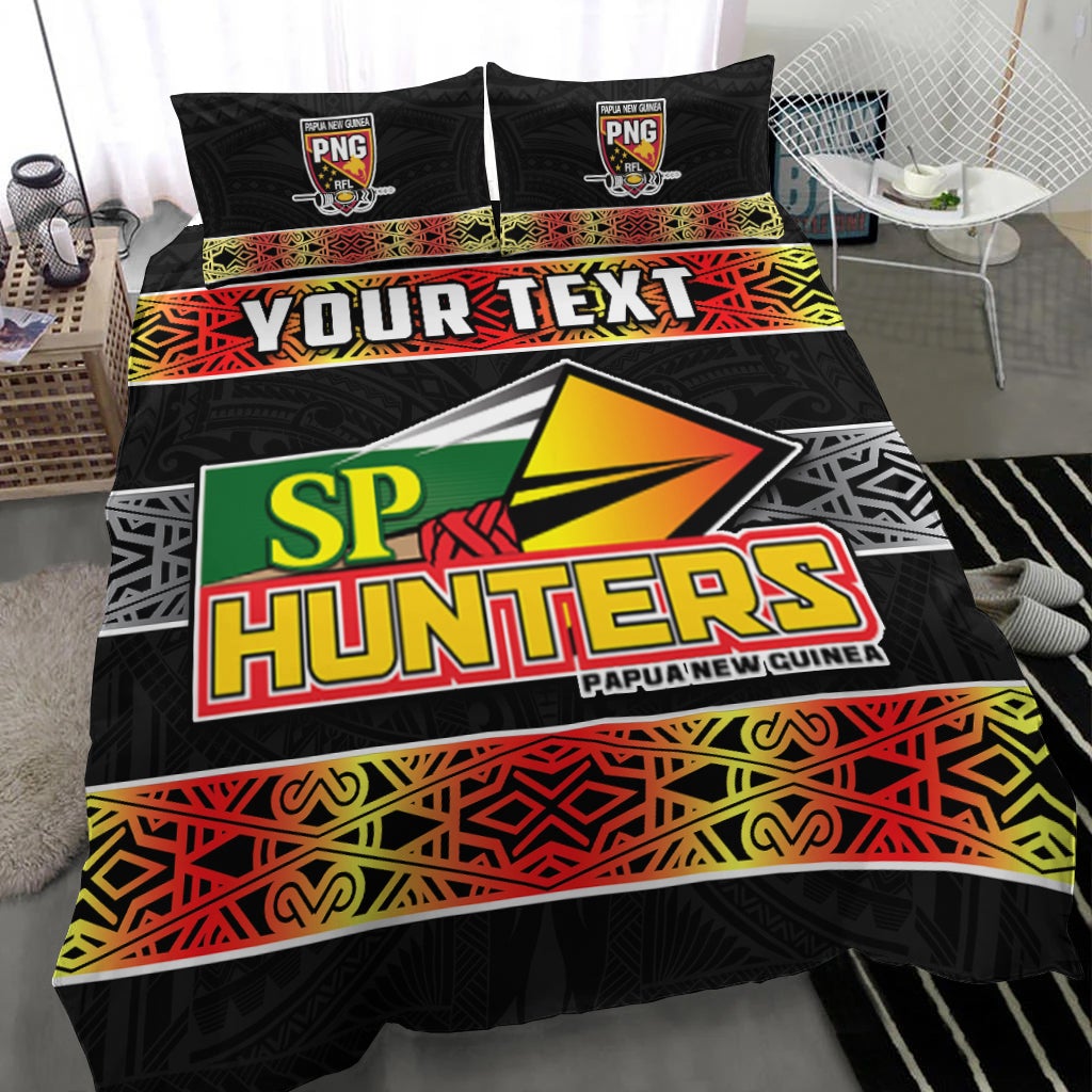 (Custom Personalised) The Hunters PNG Bedding Set Papua New Guinea Hunters Rugby LT13 - Wonder Print Shop