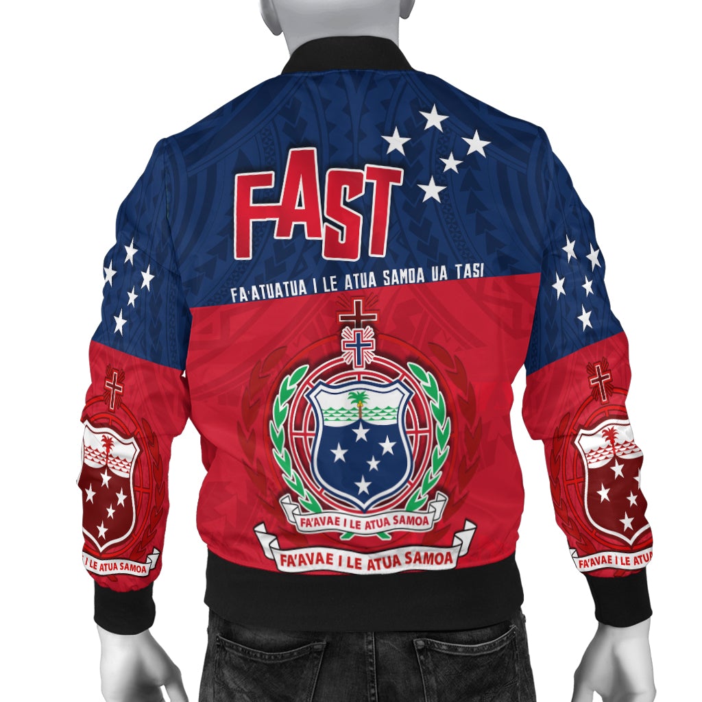 F.A.S.T Samoa Bomber Jacket Polynesian Enthusiasm LT13 - Wonder Print Shop