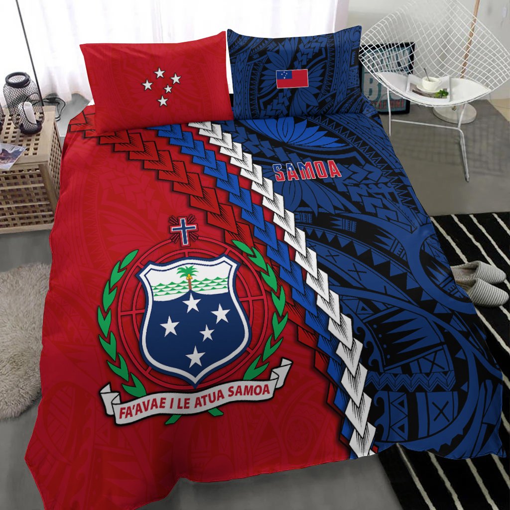 Samoa Polynesian Bedding Set Quotes LT13 - Wonder Print Shop