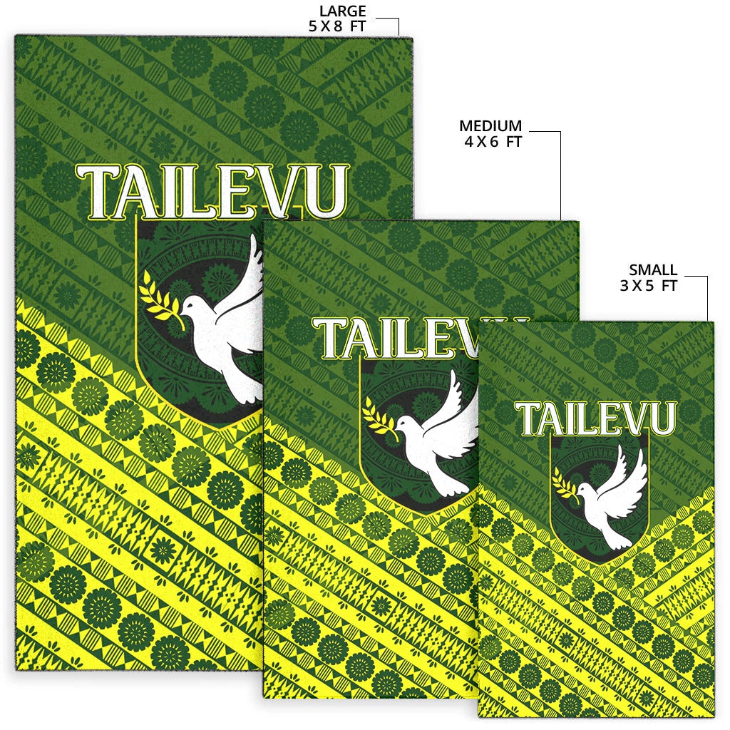Tailevu Rugby Union Fiji Area Rug Tapa Pattern LT12 - Wonder Print Shop