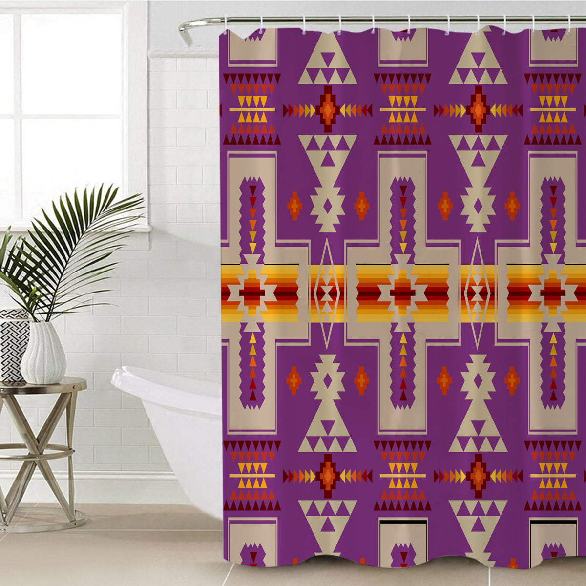 light-purple-tribe-design-native-american-shower-curtain