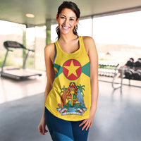 Grenada Women Racerback Tank Power Grenada Mix Coat of Arms LT13 - Wonder Print Shop