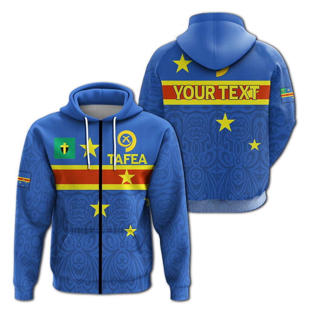 Custom Vanuatu Tafea Province Zip Up Hoodie Flag Style LT12 - Wonder Print Shop