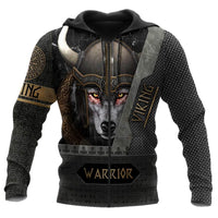 Viking Clothing Viking Wolf Warrior Hoodie RLT12 - Wonder Print Shop