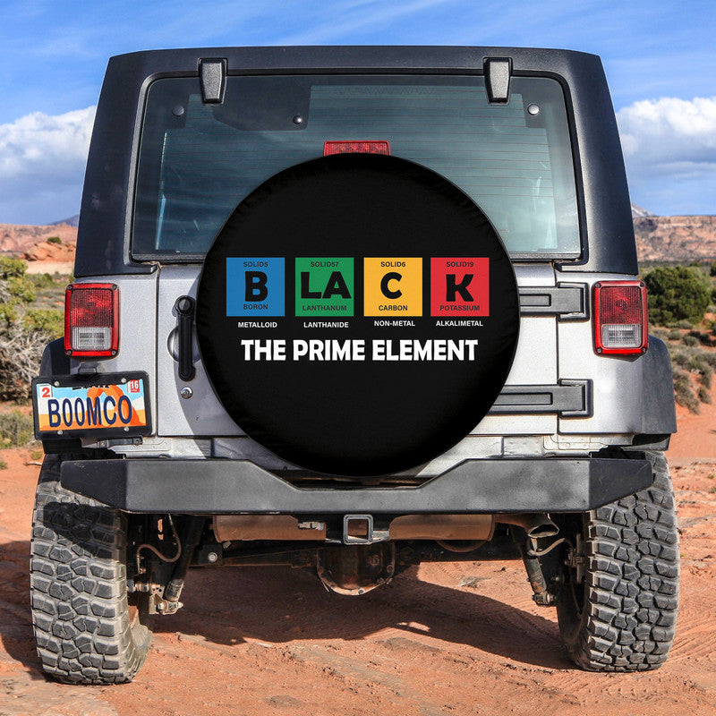 African Tire Covers - Black History Month Spare Tire Cover The Prime Element NO.8 LT8 - Wonder Print Shop