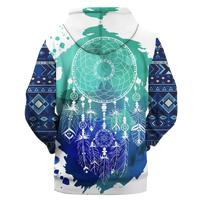 Native American Blue and Green Dream Catcher 3D Hoodie LT10 - Wonder Print Shop