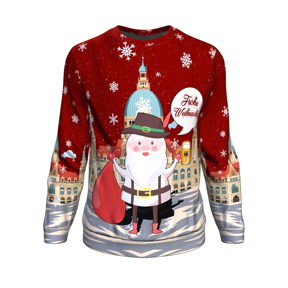 Germany Sweatshirt Christmas Frohe Weihnachten - Wonder Print Shop