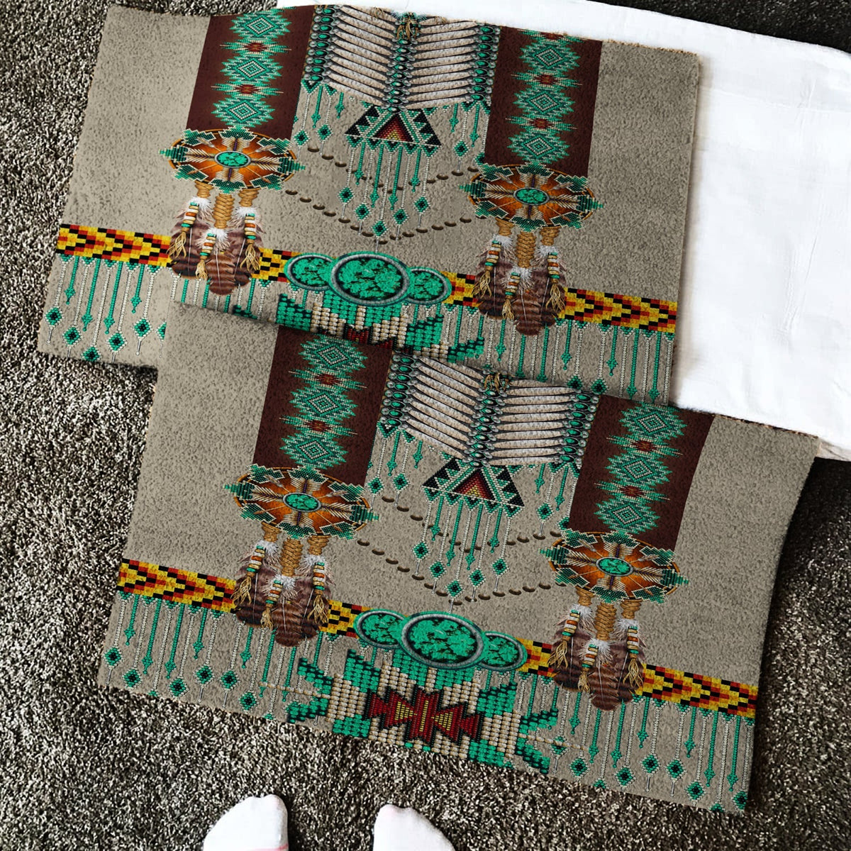 green-pattern-breastplate-native-american-doormat