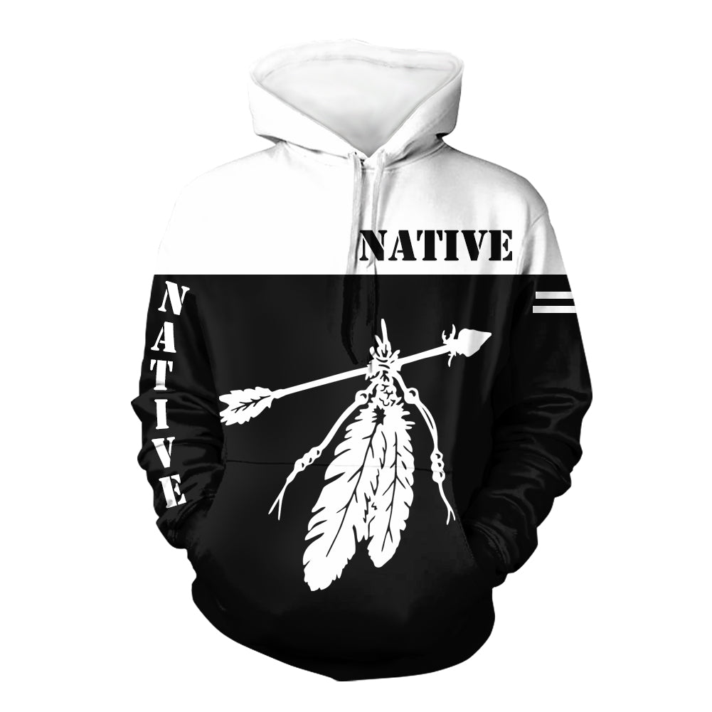 Feather and Arrow Native American 3D Hoodie LT10 - Wonder Print Shop