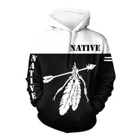 Feather and Arrow Native American 3D Hoodie LT10 - Wonder Print Shop