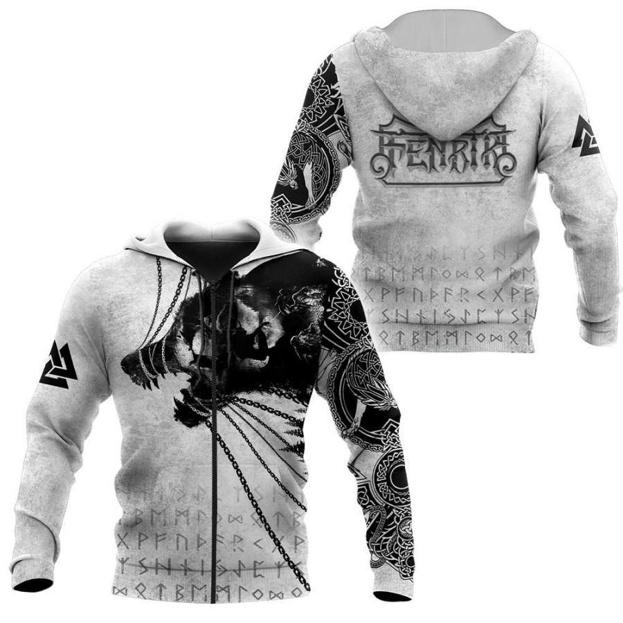 Viking Clothing Fenrir Viking Hoodie RLT12 - Wonder Print Shop