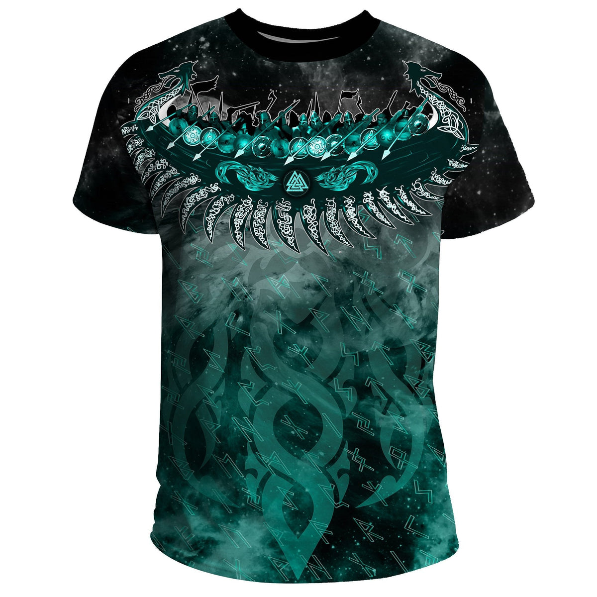 Viking Drakkar Ship T Shirt RLT12 - Wonder Print Shop