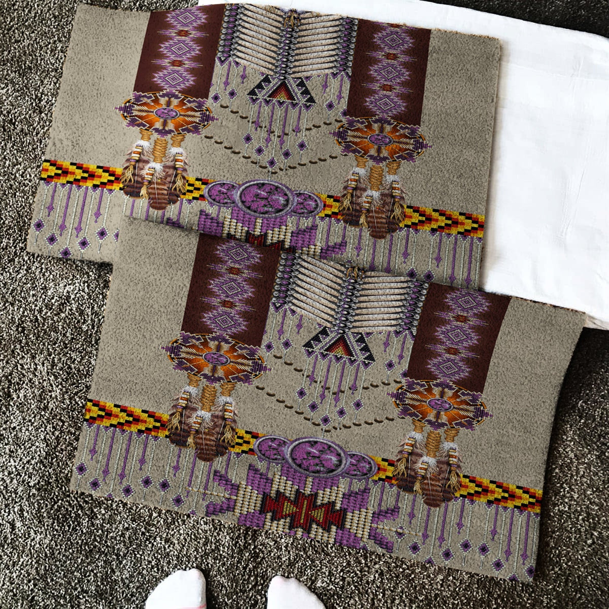 purple-pattern-breastplate-native-american-doormat