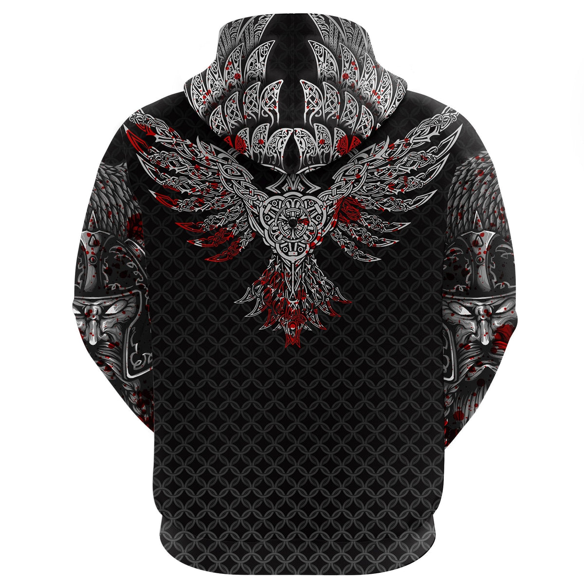 Viking Zip Hoodie Ravens Of Midgard Limited Edition RLT12 - Wonder Print Shop