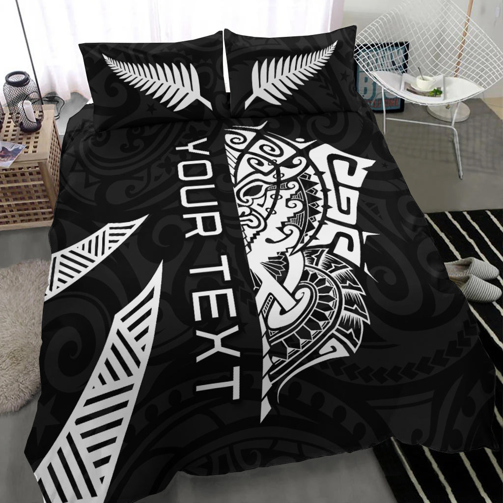 Custom Personalised New Zealand Rugby Bedding Set Haka All Black mix Ta Moko LT13 - Wonder Print Shop