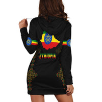 Ethiopia Hoodie Dress Version Map LT13 - Wonder Print Shop