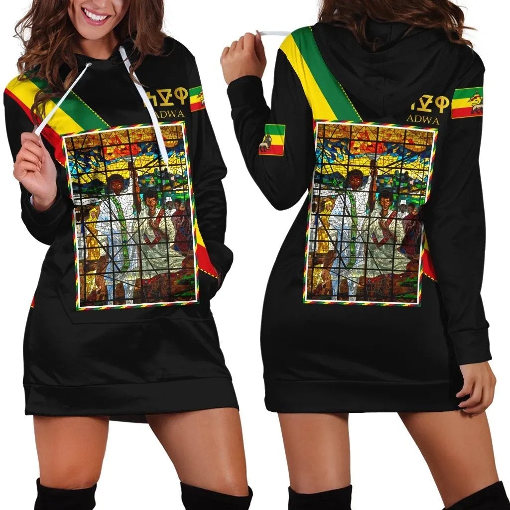 adwa-victory-ethiopian-hoodie-dress-black