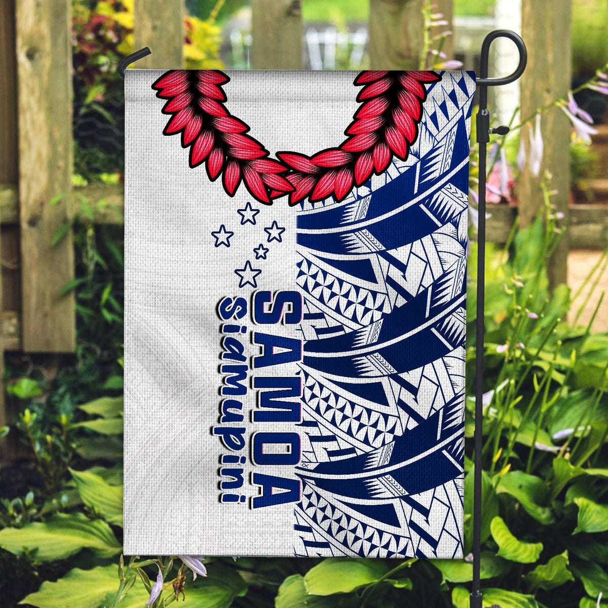 Toa Samoa Rugby Flag Siamupini Ula Fala White Ver.02 LT13 - Wonder Print Shop