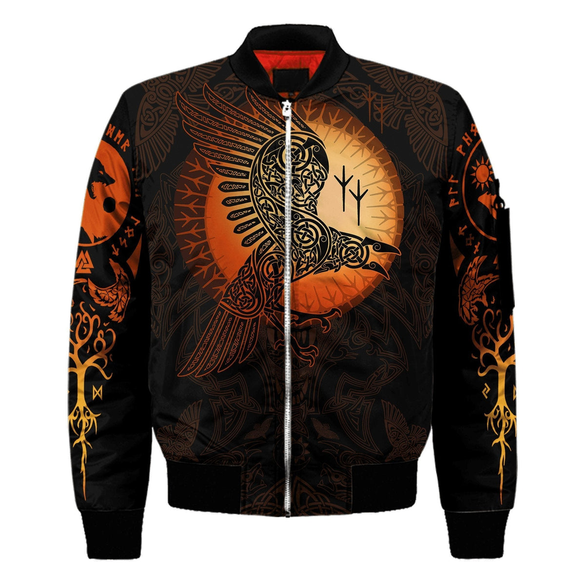 Viking Clothing Raven Viking Bomber Jacket Limited Edition RLT12 - Wonder Print Shop