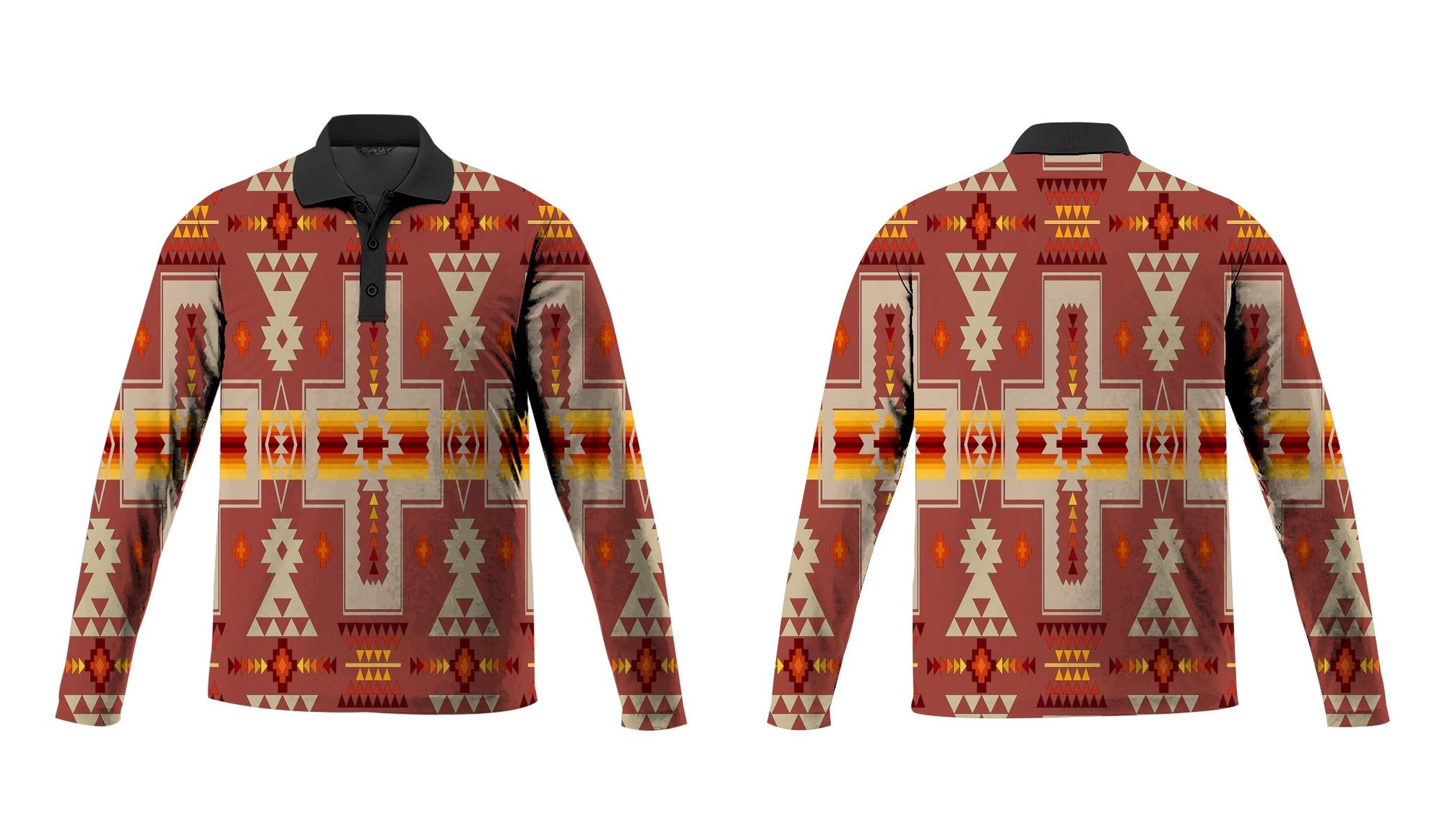 tan-tribe-design-native-american-polo-long-sleeve