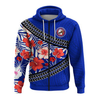Waianae High School Zip up Hoodie Hawaiian Hibiscus Flowers LT20 - Wonder Print Shop