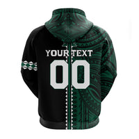 Custom Hawaii Kakau Warrior Football Zip Hoodie LT12 - Wonder Print Shop