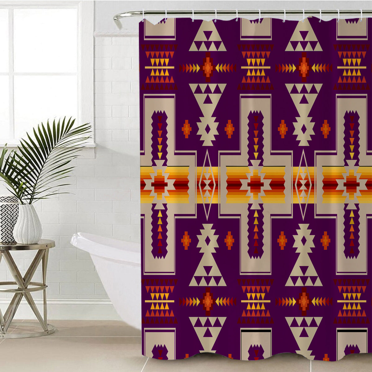 purple-tribe-design-native-american-shower-curtain