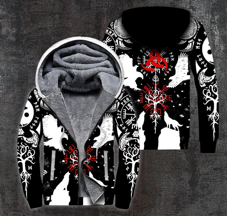 Viking Clothing Beautiful Vikings Tattoo Hoodie RLT12 - Wonder Print Shop