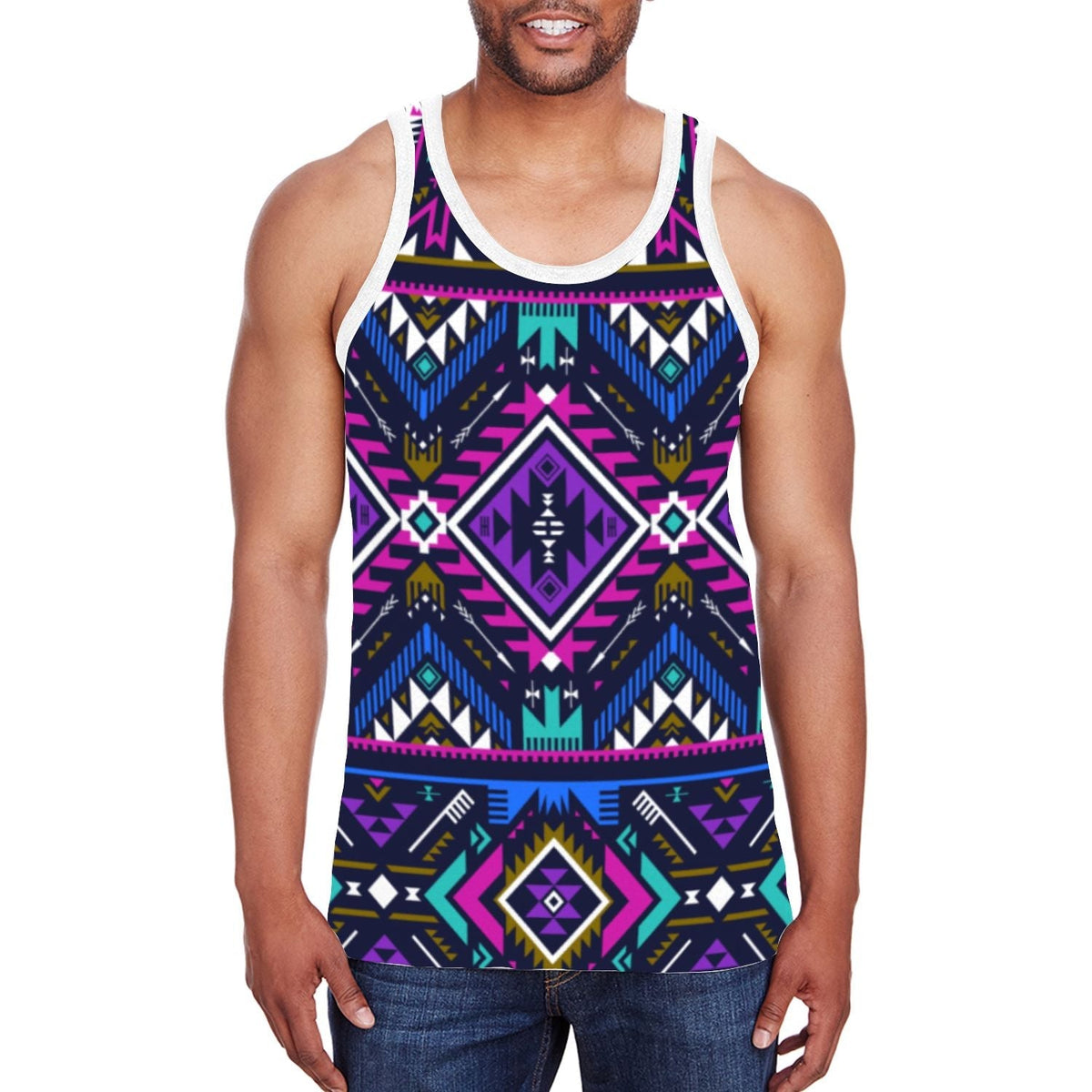 native-american-purple-tribe-pattern-mens-all-over-print-tank