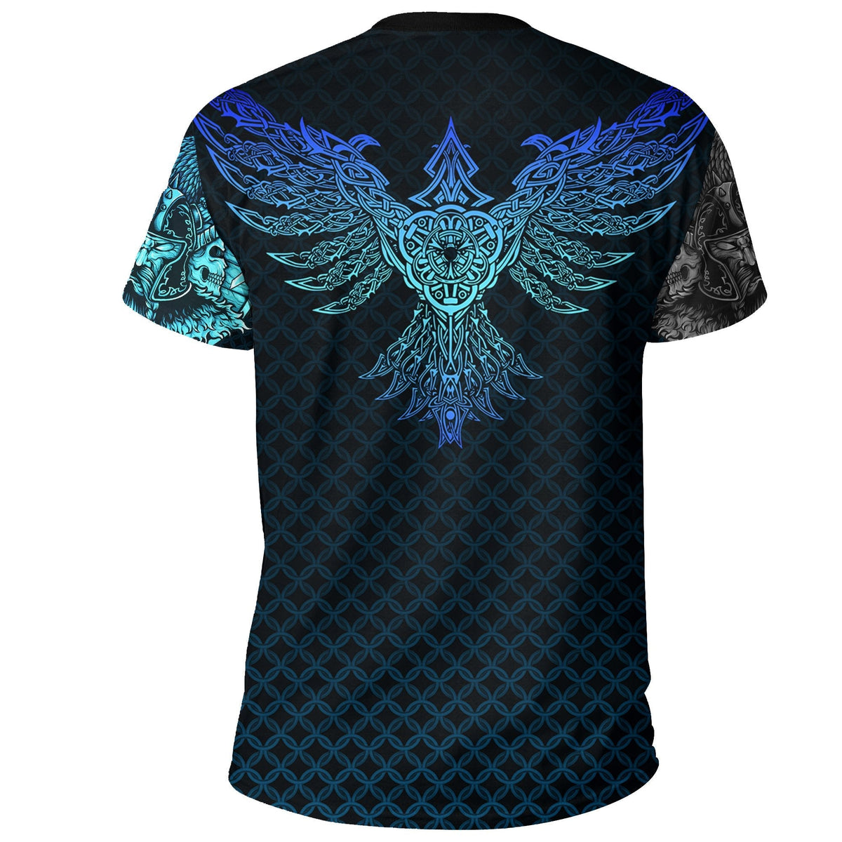 Viking T Shirt, Ravens of Midgard Blue RLT12 - Wonder Print Shop