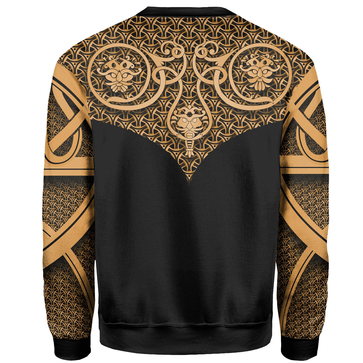 Viking Sweatshirt - Best Viking Tattoo Gold RLT12 - Wonder Print Shop