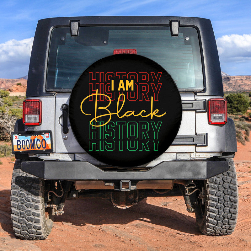 African Tire Covers - Black History Month Spare Tire Cover I Am Black History NO.9 LT8 - Wonder Print Shop