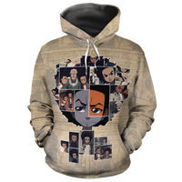 African Hoodie 90s Huey Freeman Hoodie - Wonder Print Shop