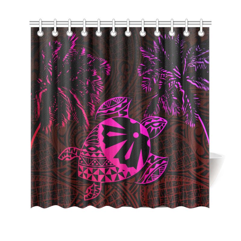 fiji-islands-tapa-turtle-shower-curtain-pink