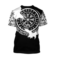 Viking Clothing Huginn Tattoo T Shirt RLT12 - Wonder Print Shop