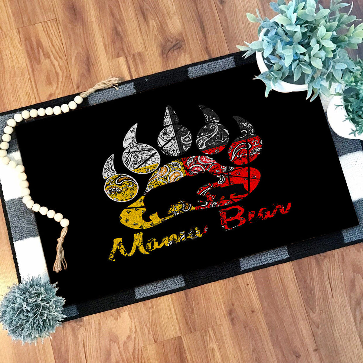 mama-bear-native-american-doormat