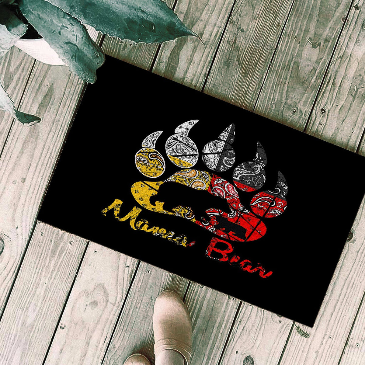 mama-bear-native-american-doormat