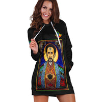 Ethiopia Proud Hoodie Dress Haile Selassie I LT13 - Wonder Print Shop