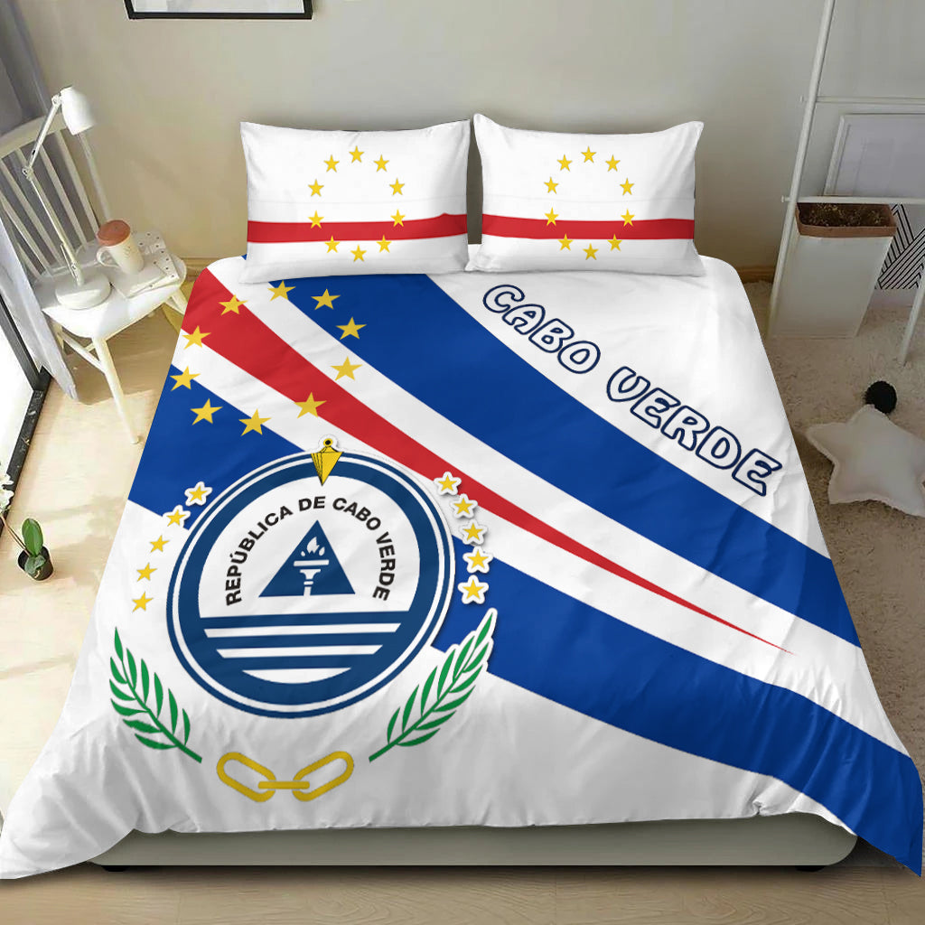 Cape Verde Bedding Set Flag Version White LT13 - Wonder Print Shop