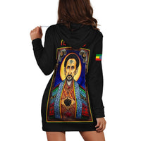 Ethiopia Proud Hoodie Dress Haile Selassie I LT13 - Wonder Print Shop