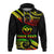 Custom Hawaii Zip Up Hoodie Tribal Pattern Reggae LT12 - Wonder Print Shop