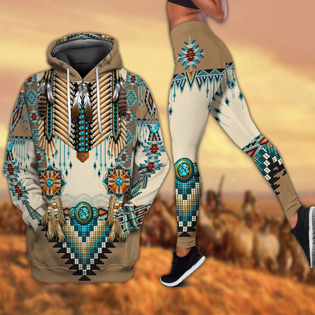 native-american-3d-all-over-printed-leggings-hoodie-and-leggings
