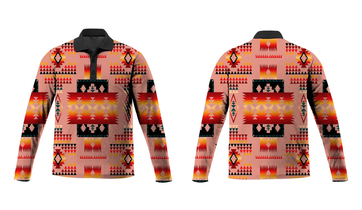 tan-tribe-pattern-native-american-polo-long-sleeve