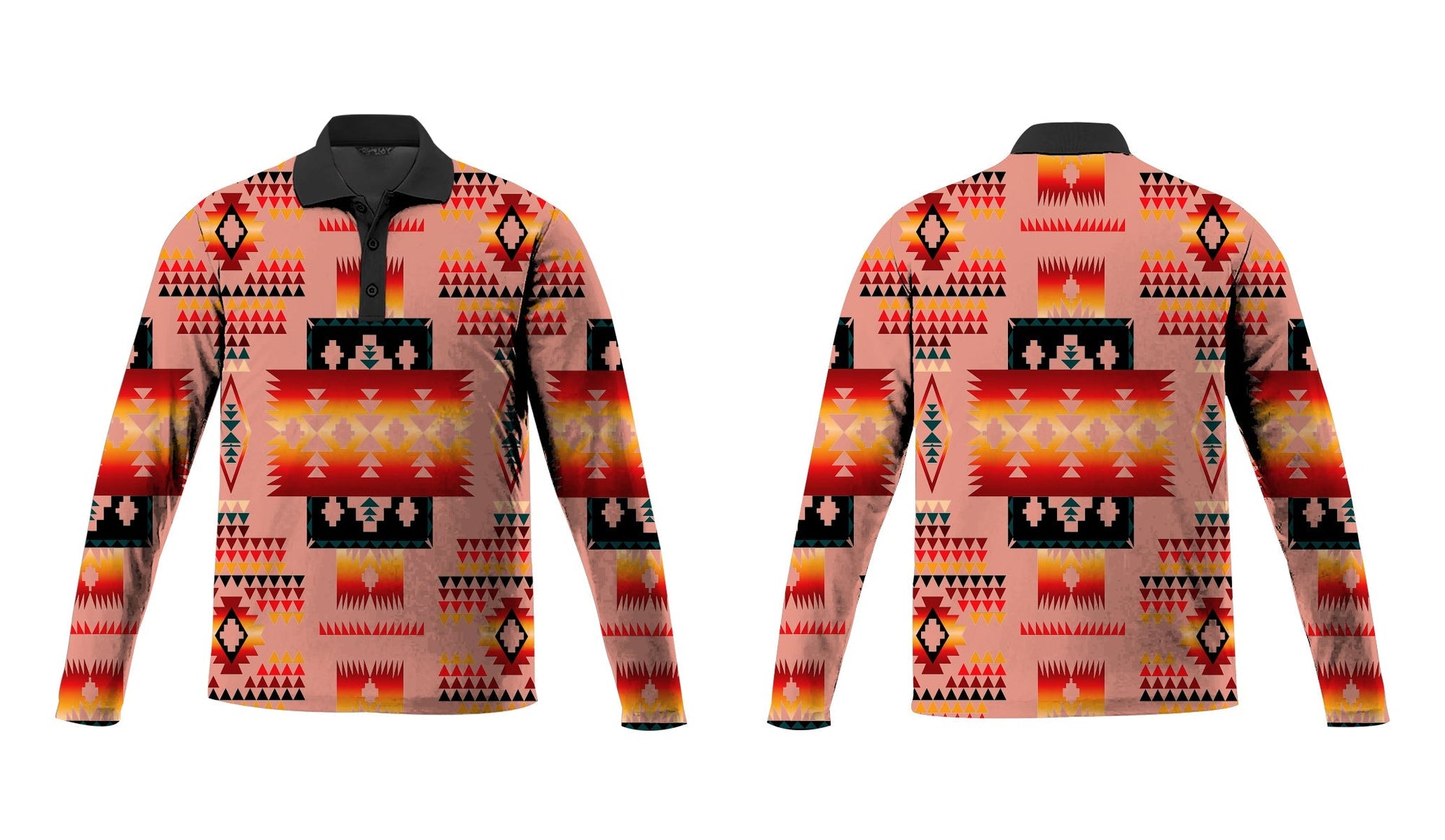 tan-tribe-pattern-native-american-polo-long-sleeve