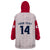 (Custom Text And Number) Japan 2023 Baseball Simple Style Wearable Blanket Hoodie - Wonder Print Shop