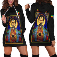 Ethiopia Proud Hoodie Dress Haile Selassie I LT13 - Wonder Print Shop