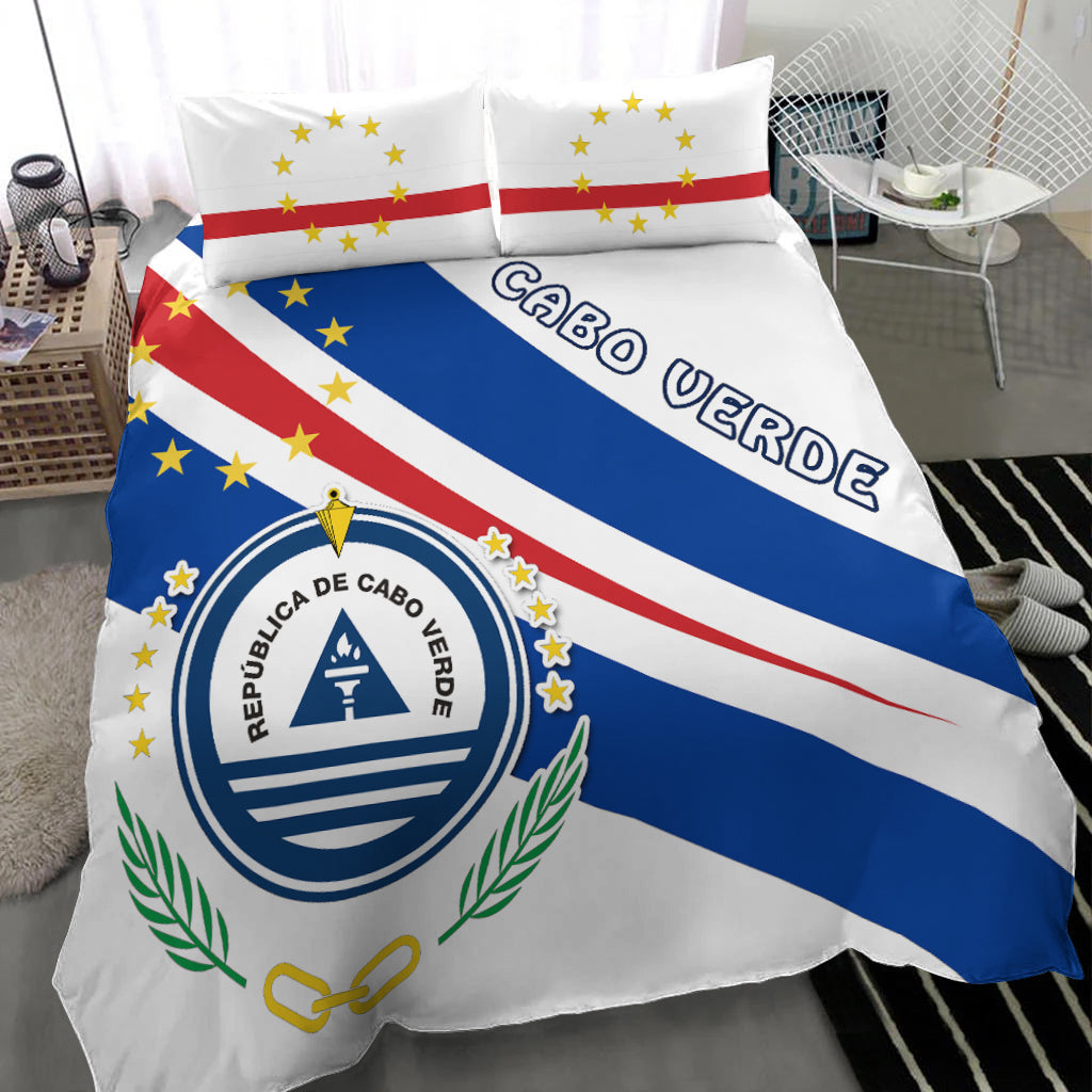Cape Verde Bedding Set Flag Version White LT13 - Wonder Print Shop