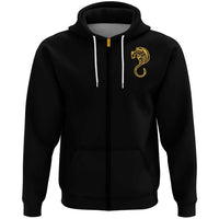 Viking Clothing Viking A Black Winged Dragon Spirit Of Celts Hoodie RLT12 - Wonder Print Shop