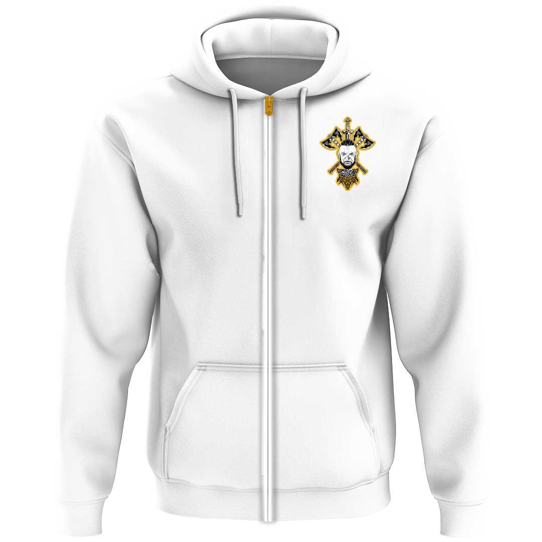 Viking Clothing Viking A Head Two Battle Axes and A Sword Hoodie RLT12 - Wonder Print Shop